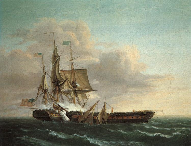 Thomas Birch Engagement Between The Constitution and The Guerriere